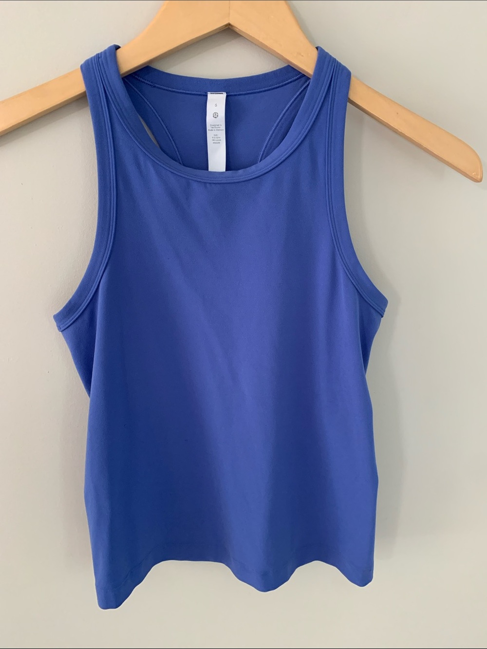 Lululemon Align Waist Length Racerback Tank Top Wild Indigo Size 6
